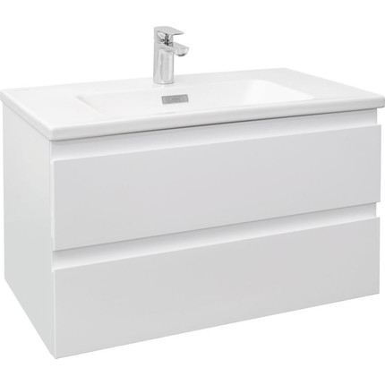 Тумба подвесная с раковиной Jacob Delafon Madeleine 80 см EB2053-J51, белый матовый фото 