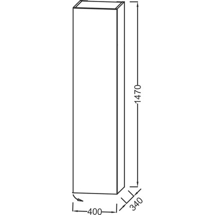 Пенал подвесной Jacob Delafon 40 см R EB1850D-N18, белый глянцевый - 2 Пенал подвесной Jacob Delafon 40 см R EB1850D-N18, белый глянцевый фото 2
