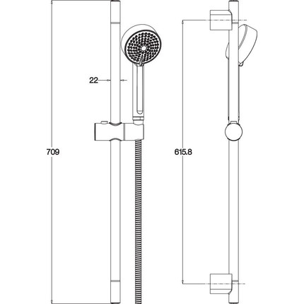 Душевой гарнитур Jacob Delafon Beat E76907RU-CP фото 2