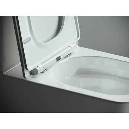 Унитаз-компакт безободковый ceramicanova Cubic CN1803 с тонкой крышкой микролифт фото 2