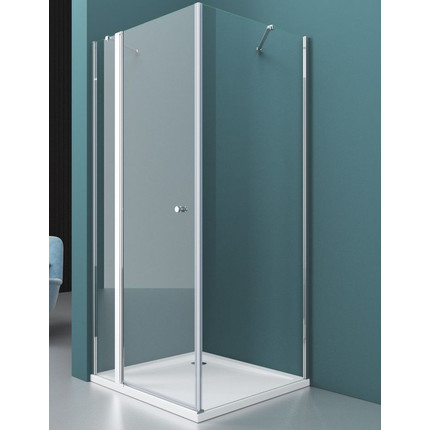 Душевое ограждение BelBagno 120х80 см ETNA-AH-12-120/80-C-Cr, хром/прозрачное фото 