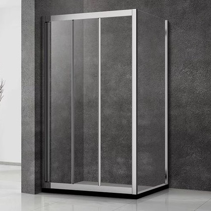 Душевое ограждение Veconi Rovigo 100х90 см RV031-10090-01-C5, хром/прозрачное фото 
