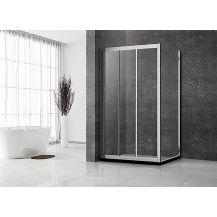 Душевое ограждение Veconi Rovigo 100х90 см RV031-10090-01-C5, хром/прозрачное фото 3