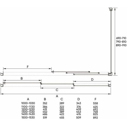 Душевое ограждение Veconi Rovigo 100х90 см RV031-10090-01-C5, хром/прозрачное фото 4
