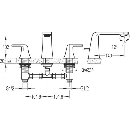 Смеситель для раковины Cezares GLOBO-F-BLS-01-W0 - 2 Смеситель для раковины Cezares GLOBO-F-BLS-01-W0 фото 2