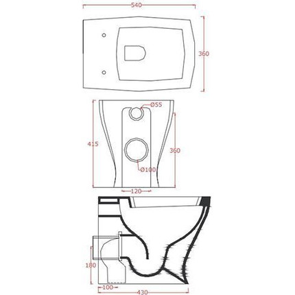 Унитаз приставной ArtCeram Jazz JZV002 05 00 bi matt фото 4