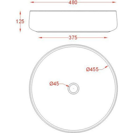 Раковина-чаша ArtCeram Cognac 48 см COL002 01 00, белый - 3 Раковина-чаша ArtCeram Cognac 48 см COL002 01 00, белый фото 3