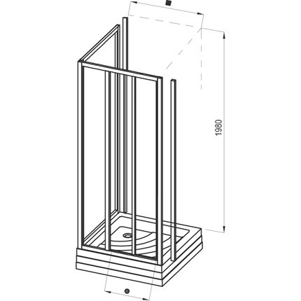 Душевое ограждение Ravak Supernova ASDP3+APSS 120х80 см, белый/pearl - 11 Душевое ограждение Ravak Supernova ASDP3+APSS 120х80 см, белый/pearl фото 11