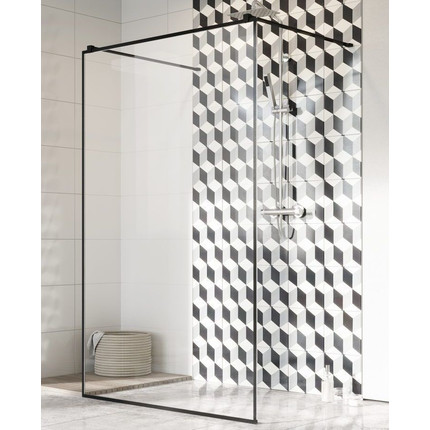 Душевая перегородка Radaway Modo X Black I Frame 160x200 см 388364-54-58 (стекло 10 мм), черный/прозрачное фото 