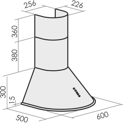 Вытяжка MBS Gasteria 160 inox фото 2