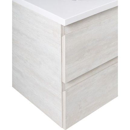 Тумба подвесная с раковиной Cezares MOLVENO-100-2C-SO-LB 100 см, Legno Bianco фото 5