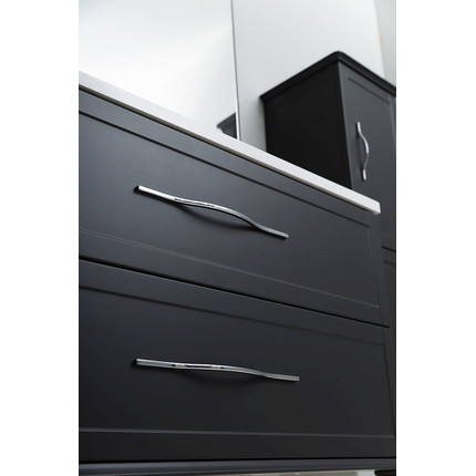 Тумба подвесная с раковиной Cezares Tiffany 75 см 54949, Nero grafite - 7 Тумба подвесная с раковиной Cezares Tiffany 75 см 54949, Nero grafite фото 7