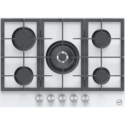 Газовая варочная поверхность MBS PG-801WH (белое стекло) фото 