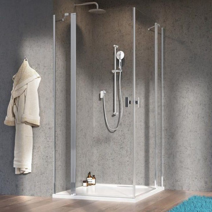 Душевое ограждение Radaway Nes 8 KDD II 100x90 см (стекло 8 мм), хром/прозрачное фото 