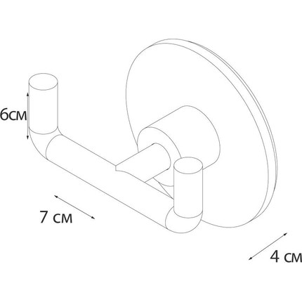 Двойной крючок Fixsen Square FX-93105A фото 4