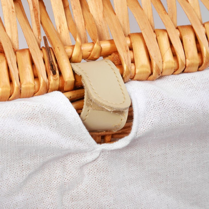 Корзина для белья WasserKraft Ammer 39 см WB-370-M, цвет светло-коричневый фото 5