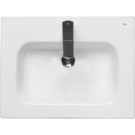 Тумба подвесная с раковиной Roca Lago 60 см 857295444, дуб светлый фото 7