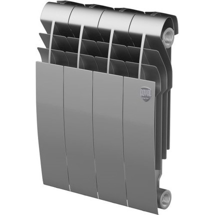 Радиатор Royal Thermo Biliner 350 Silver Satin 320х430 мм (4 секции) фото 