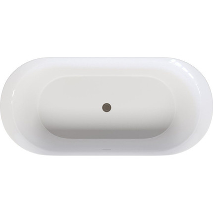 Ванна отдельностоящая Aquanet Smart 170х78 см 261053, чёрный/белый фото 2