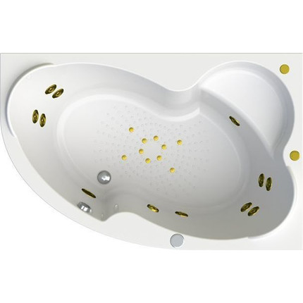 Ванна гидромассажная Радомир Ирма 169x110 см R (Гидромассаж "Терапия" Gold) фото 