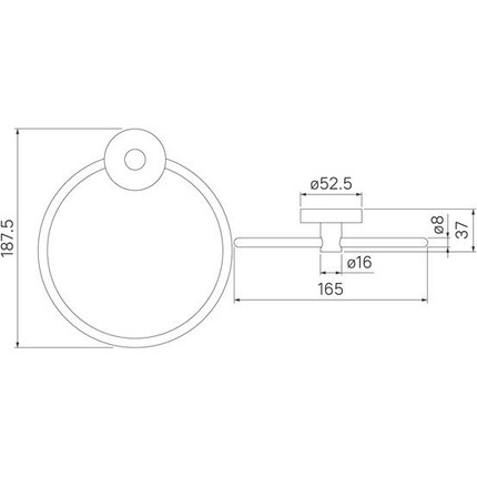 Кольцо для полотенец Iddis Sena SENSSO0i51 - 4 Кольцо для полотенец Iddis Sena SENSSO0i51 фото 4
