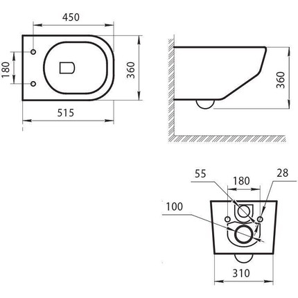 Унитаз подвесной безободковый Art&Max Liberty AM015CHR фото 13