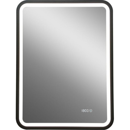 Зеркало Art&Max Genova Led 60 см AM-Gen-600-800-S-F-Т, черный фото 