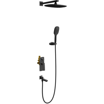 Душевая система для ванны Timo Helmi SX-4099/03SM, черный матовый фото 