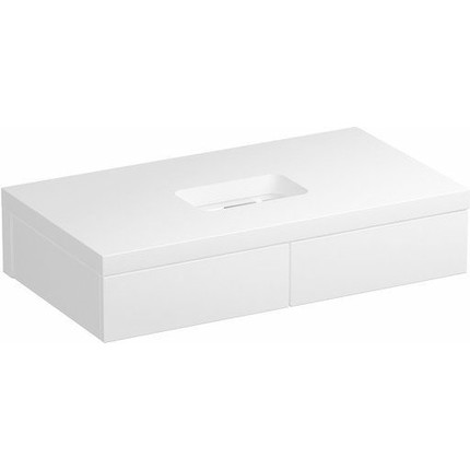 Тумба подвесная со столешницей Ravak Formy 120 см X000001031, белый фото 2
