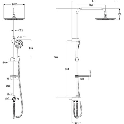 Душевая стойка Lemark LM8809C фото 2