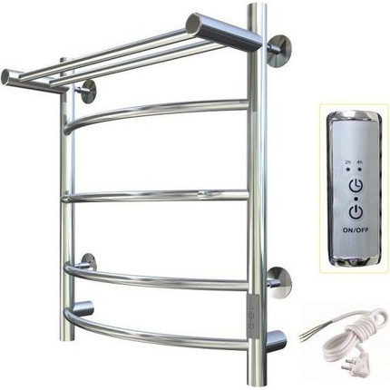 Полотенцесушитель электрический Тругор Приоритет Пэк сп 3 с полкой П5 500х600 мм (возможность скрытого подключения) 00-00033506 -  Полотенцесушитель электрический Тругор Приоритет Пэк сп 3 с полкой П5 500х600 мм (возможность скрытого подключения) 00-00033506 фото