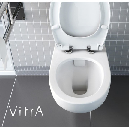 Унитаз подвесной безободковый Vitra Conforma 5810B003-6234 для людей с ограниченными возможностями, с крышкой дюропласт фото 2