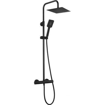 Душевая стойка с термостатом AQG Nite 20NITC25NID05, черный матовый фото 
