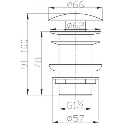 Донный клапан BelBagno BB-SC-ORO, золото фото 2