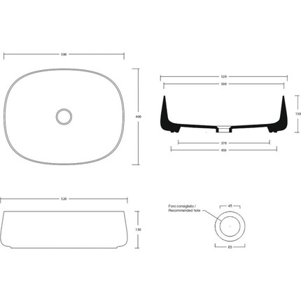 Раковина-чаша White Ceramic Jumper 50 см W0717OC, оранжевый матовый фото 2