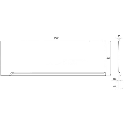 Панель фронтальная Тритон Мари 170 см R фото 2