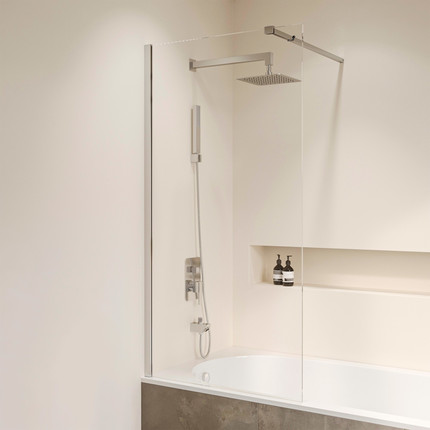 Шторка для ванны RGW SC-052 60 см 35115206-11 (стекло 10 мм), хром/прозрачное -  Шторка для ванны RGW SC-052 60 см 35115206-11 (стекло 10 мм), хром/прозрачное фото