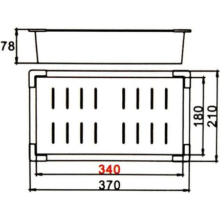 Коландер для кухонной мойки Gerhans K30334B, графит фото 4