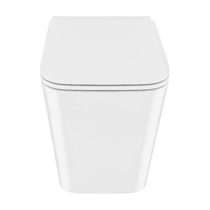 Унитаз приставной безободковый Iddis Bild BILRDSEi26 с тонкой крышкой микролифт фото 3