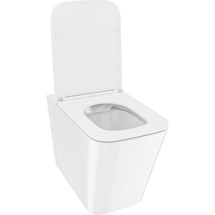 Унитаз приставной безободковый Iddis Bild BILRDSEi26 с тонкой крышкой микролифт фото 4