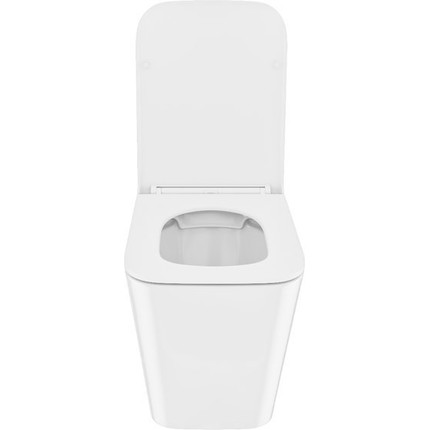 Унитаз приставной безободковый Iddis Bild BILRDSEi26 с тонкой крышкой микролифт фото 6