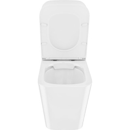 Унитаз приставной безободковый Iddis Bild BILRDSEi26 с тонкой крышкой микролифт фото 7