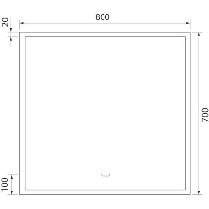 Зеркало Iddis Slide 80 см SLI8000i98 фото 6