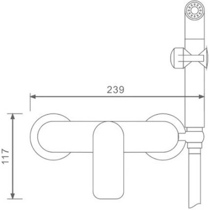 Набор для гигиенического душа Gappo Noar G2048-8, белый/хром фото 9