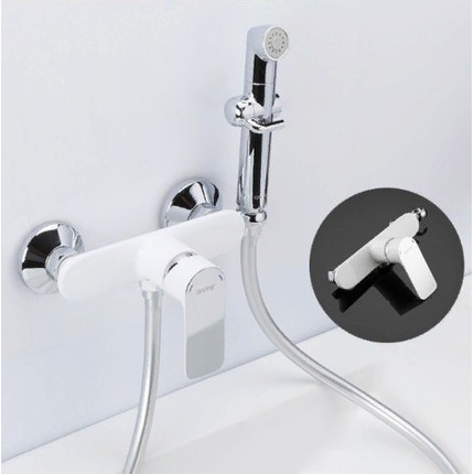 Набор для гигиенического душа Gappo Noar G2048-8, белый/хром фото 2