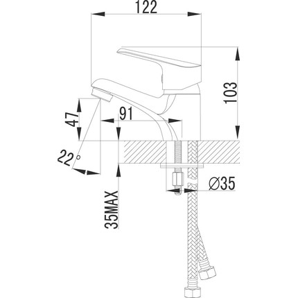 Смеситель для раковины Lemark Partner LM6556C фото 5