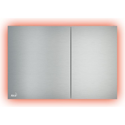 Кнопка смыва Alcaplast Flat AIR LIGHT с подсветкой, алюминий матовый фото 