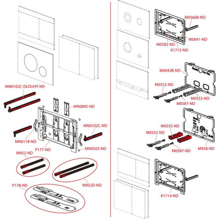 Кнопка смыва Alcaplast Flat AIR LIGHT с подсветкой, алюминий матовый фото 3