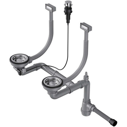 Арматура для кухонной мойки Omoikiri WK-2-A IN 4956484, нержавеющая сталь фото 