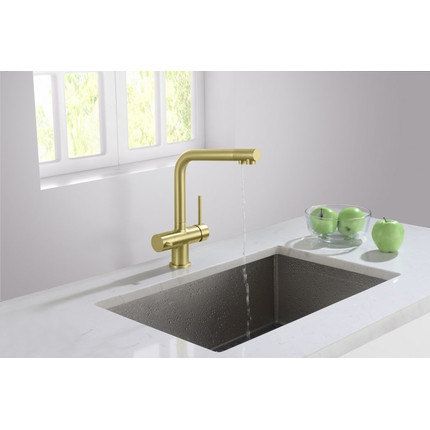 Смеситель для кухни Timo Saona 2396/17F, золото матовое фото 3